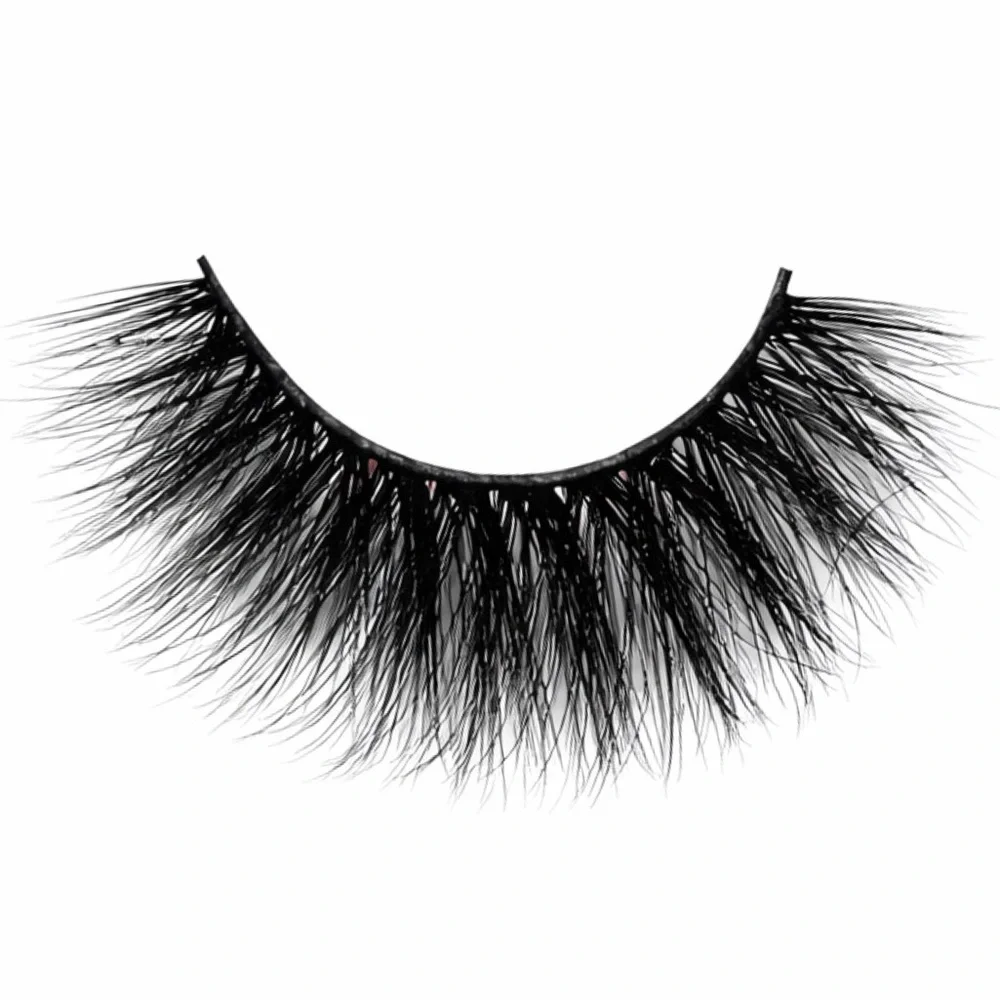 Dramatic Black False Eyelashes Wispy Fluffy Full Strip Lashes